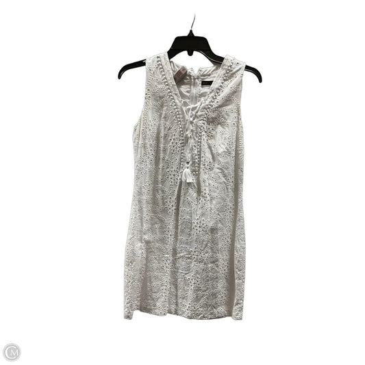 Dress Casual Midi By White House Black Market In White, Size: 4