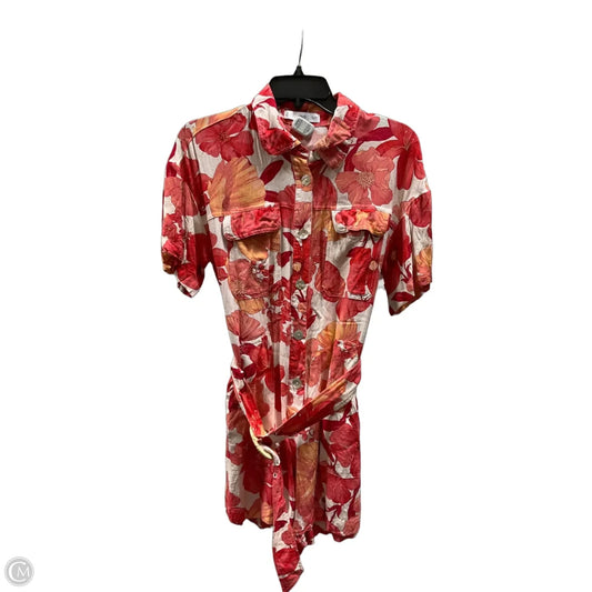 Romper By Mng In Orange & Pink, Size: S