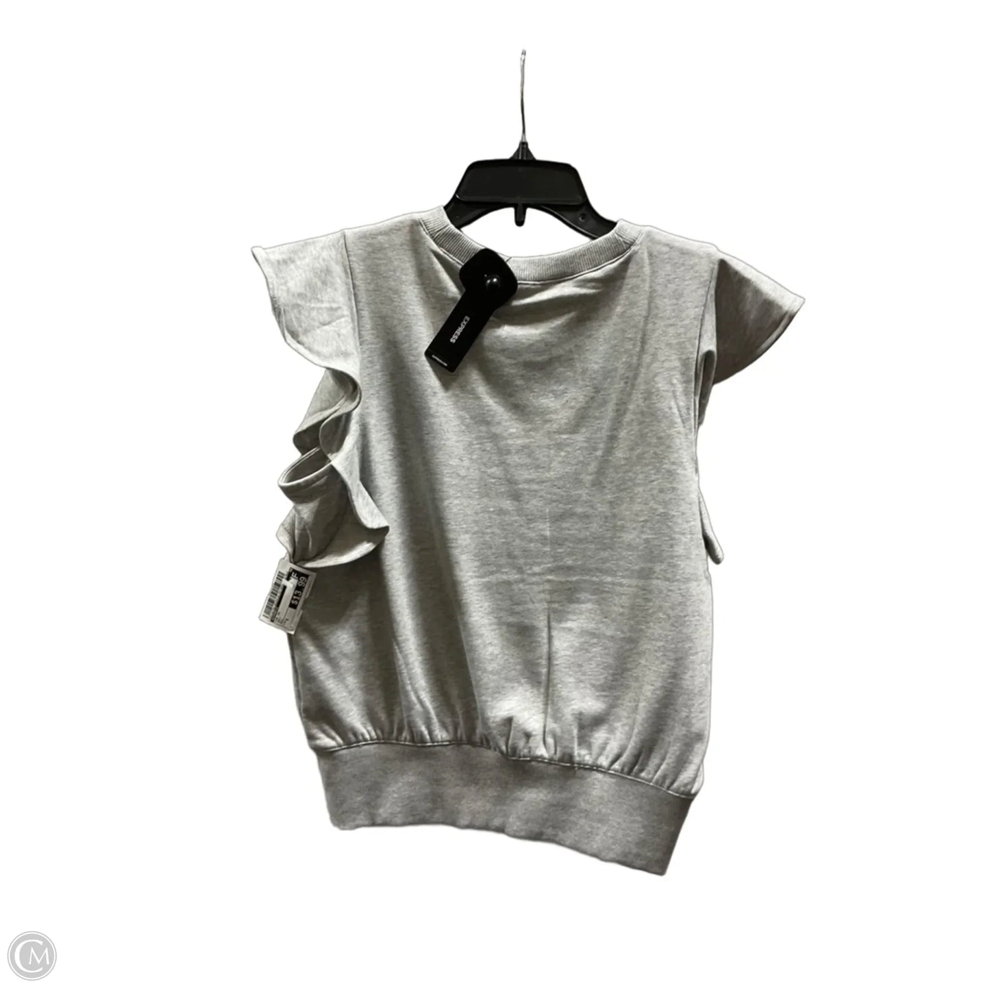 Top Short Sleeve By Express In Grey, Size: S