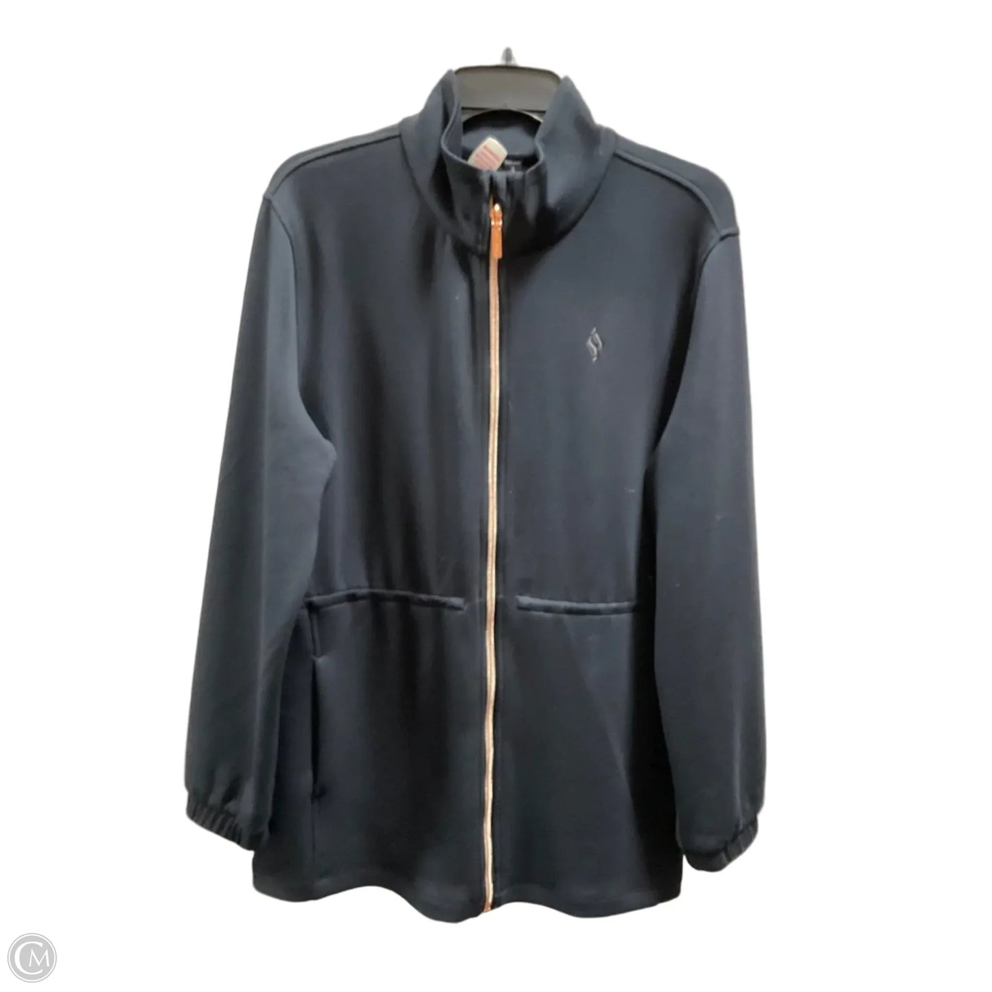 Athletic Jacket By Skechers In Blue, Size: M