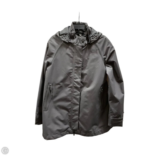 Coat Raincoat By The North Face In Grey, Size: M