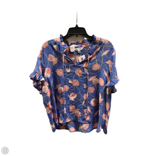 Top Short Sleeve By Counterparts In Blue, Size: Xl