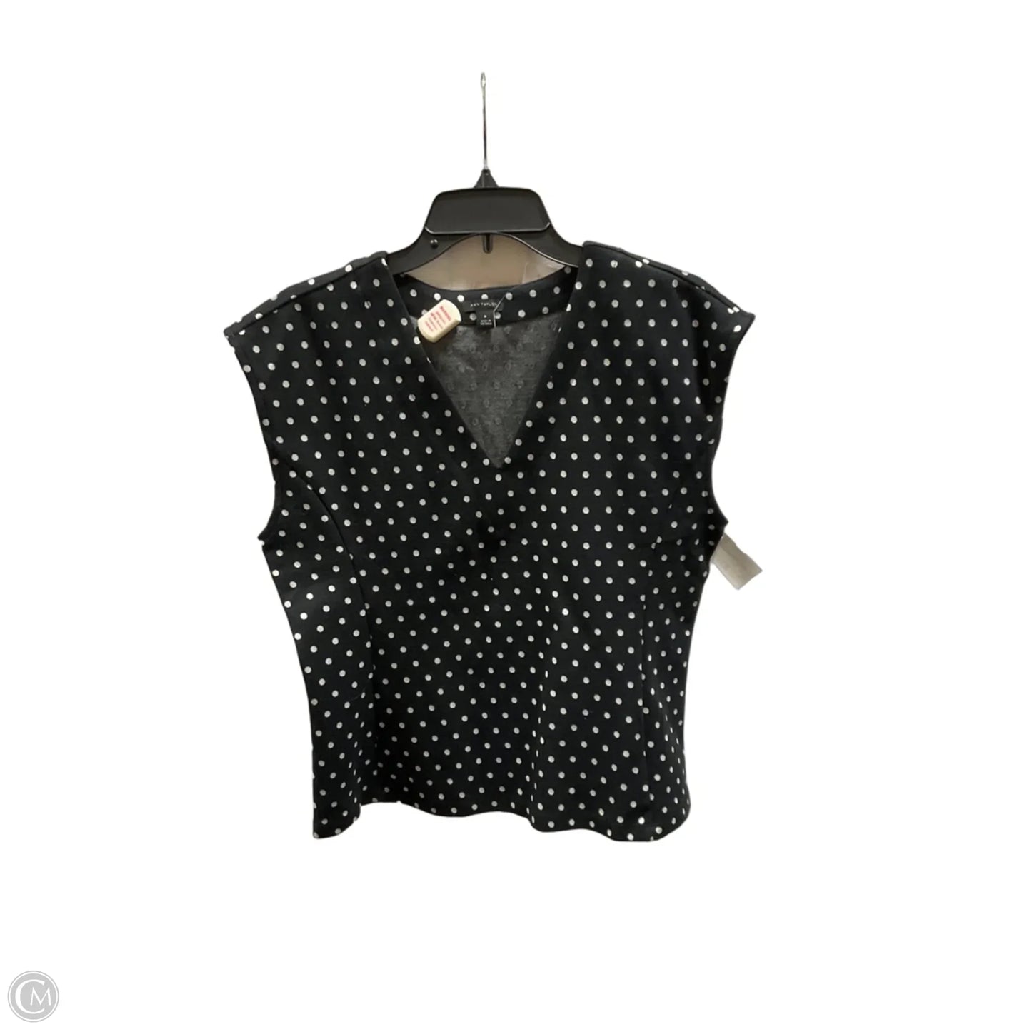 Top Sleeveless By Ann Taylor In Polkadot Pattern, Size: M