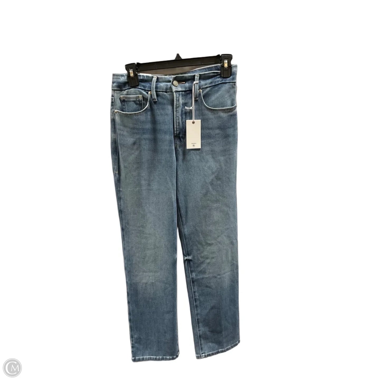 Jeans Straight By Good American In Blue, Size: 6