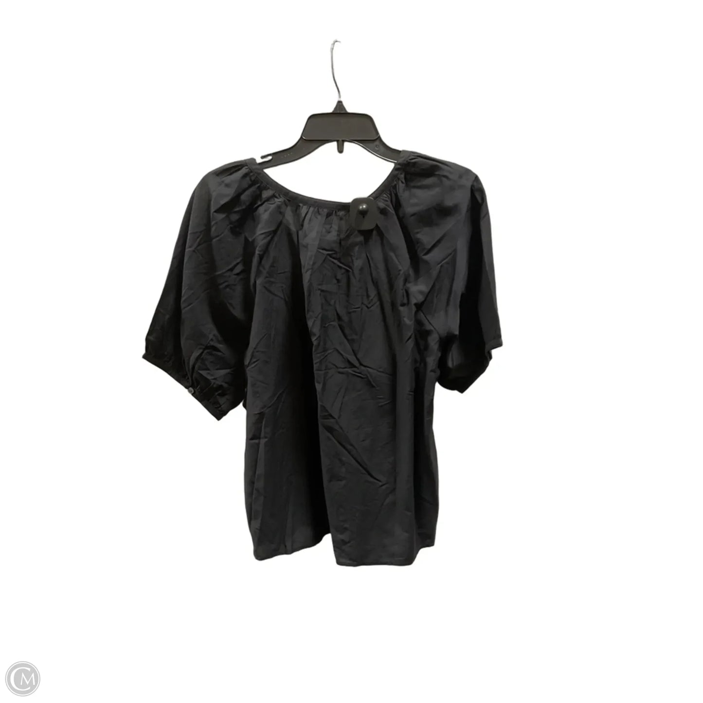 Top Short Sleeve By Ann Taylor In Black, Size: M
