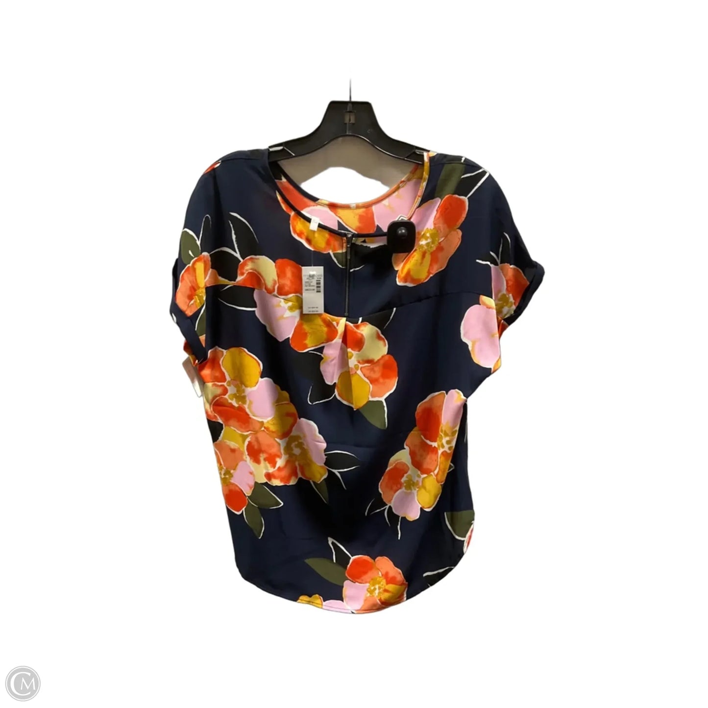 Top Short Sleeve By Maurices In Floral Print, Size: M