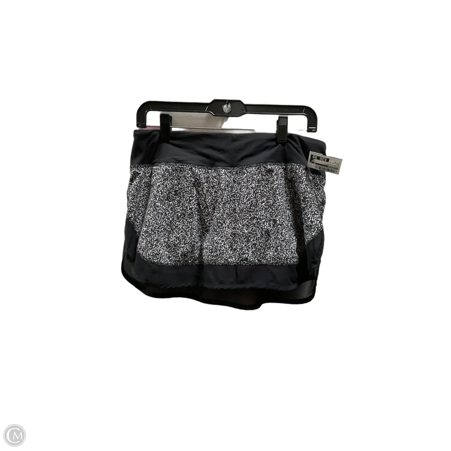 Athletic Shorts By Lululemon In Black & White, Size: 8