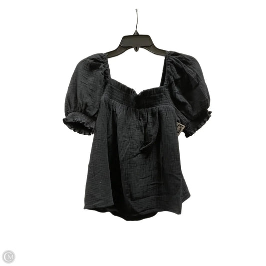 Top Short Sleeve By J. Crew In Black, Size: M