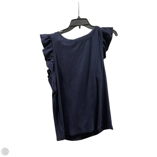 Top Sleeveless By Loft In Navy, Size: L