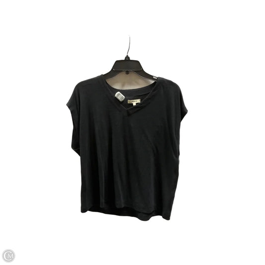 Top Short Sleeve By Madewell In Black, Size: M