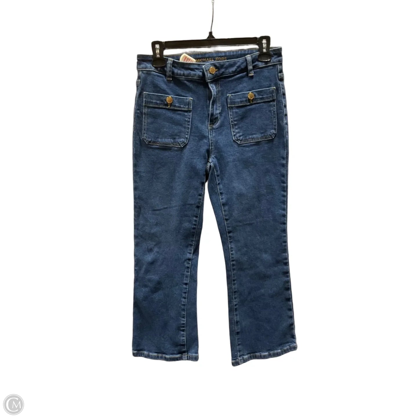 Jeans Straight By Michael Kors In Blue, Size: 4
