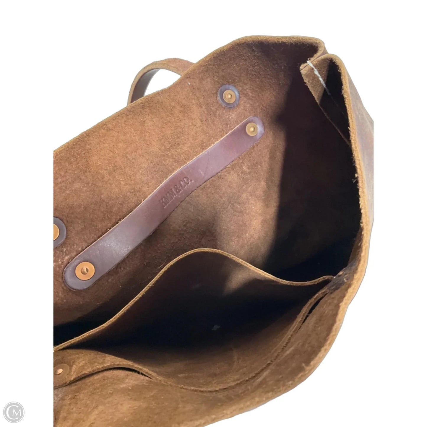Handbag Leather By Cma, Size: Large