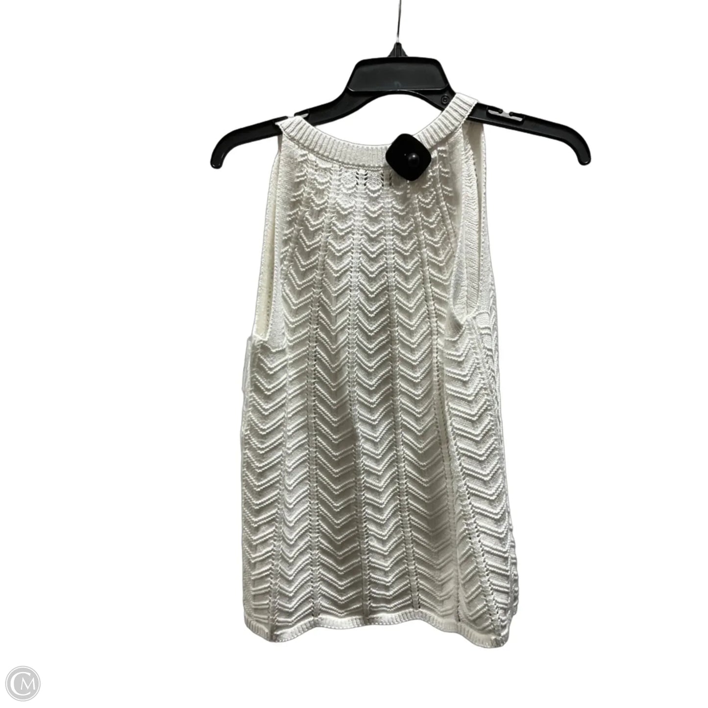 Top Sleeveless By Loft In Cream, Size: M