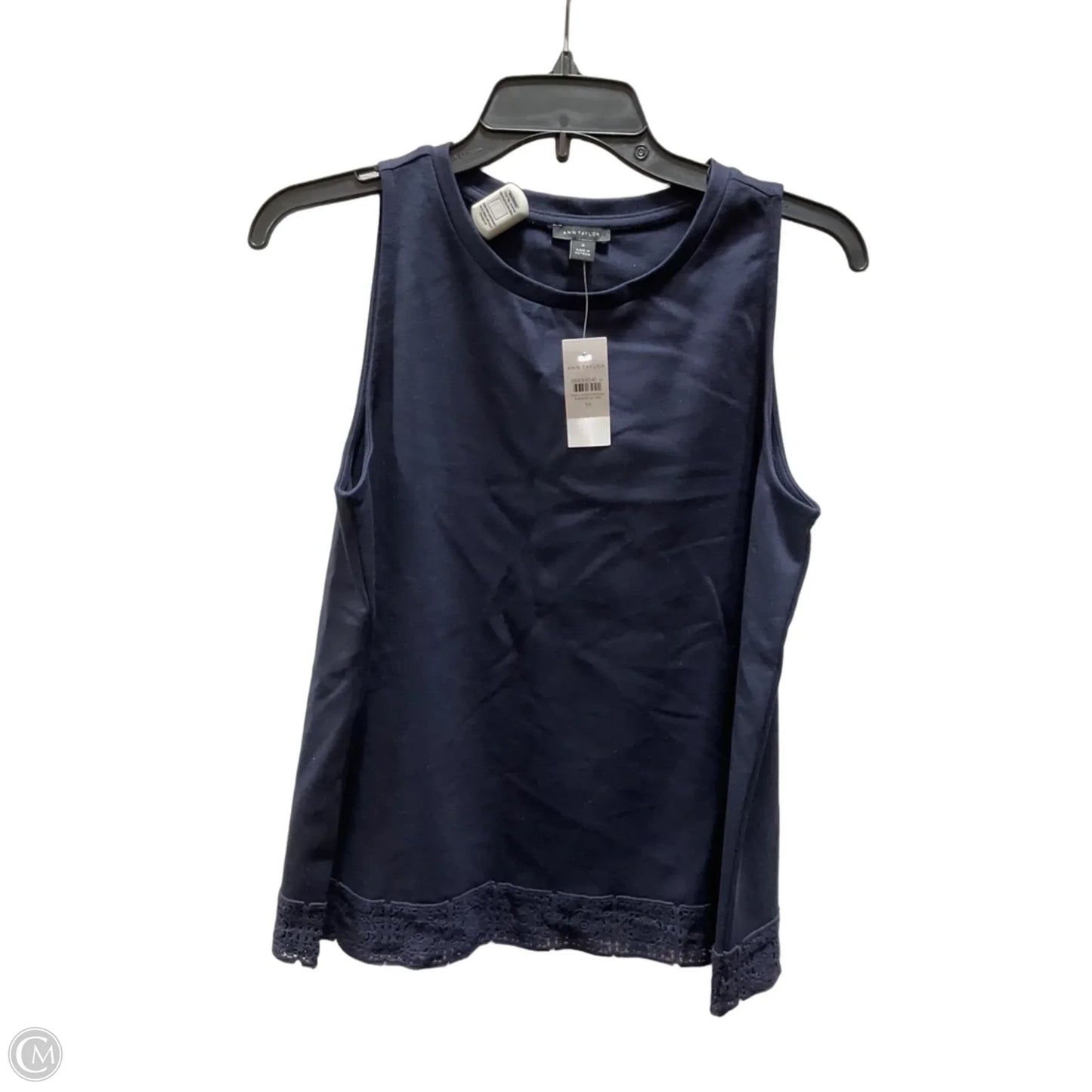Top Sleeveless By Ann Taylor In Blue, Size: M