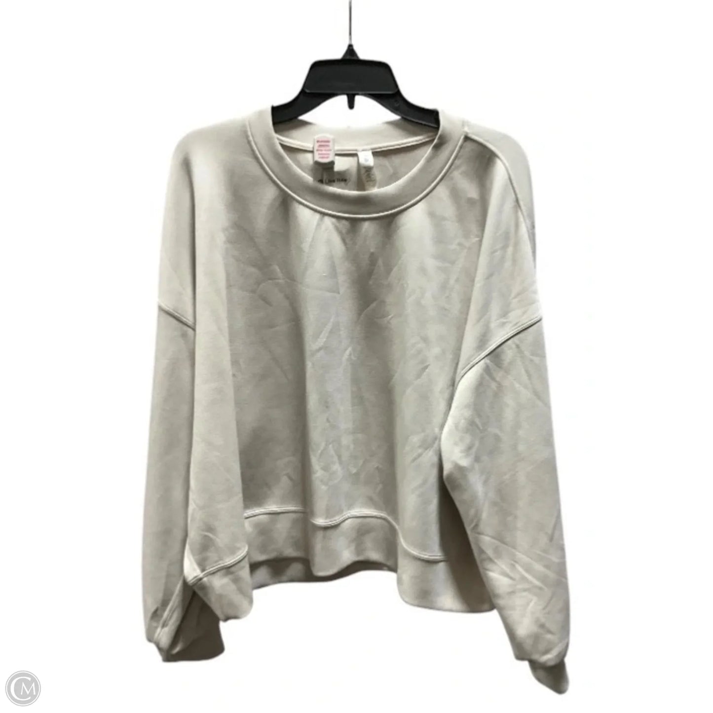 Athletic Sweatshirt Crewneck By Lululemon In Cream, Size: 20