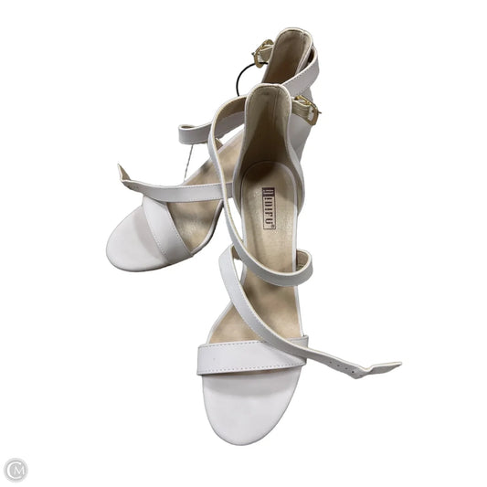 Sandals Heels Block By Cmf In Beige, Size: 8.5