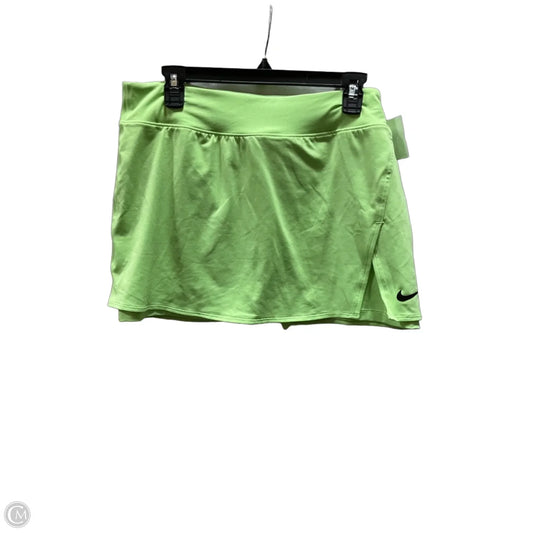Athletic Skort By Nike Apparel In Green, Size: Xl