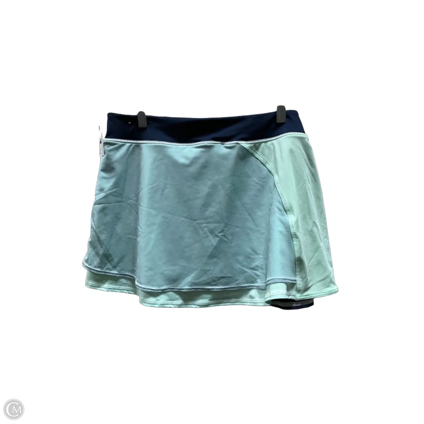 Athletic Skort By Nike Apparel In Blue & Green, Size: Xl