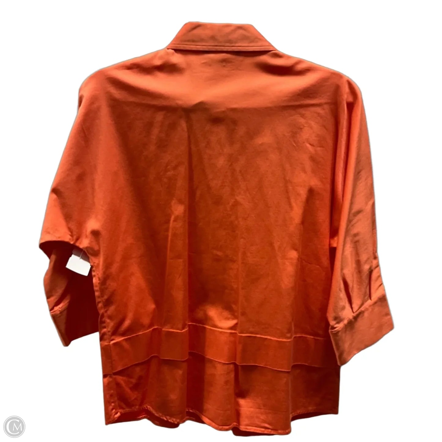 Blouse 3/4 Sleeve By Cma In Orange, Size: M