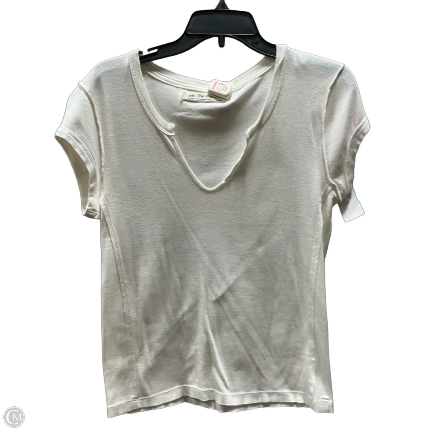 Top Short Sleeve By We The Free In Cream, Size: M