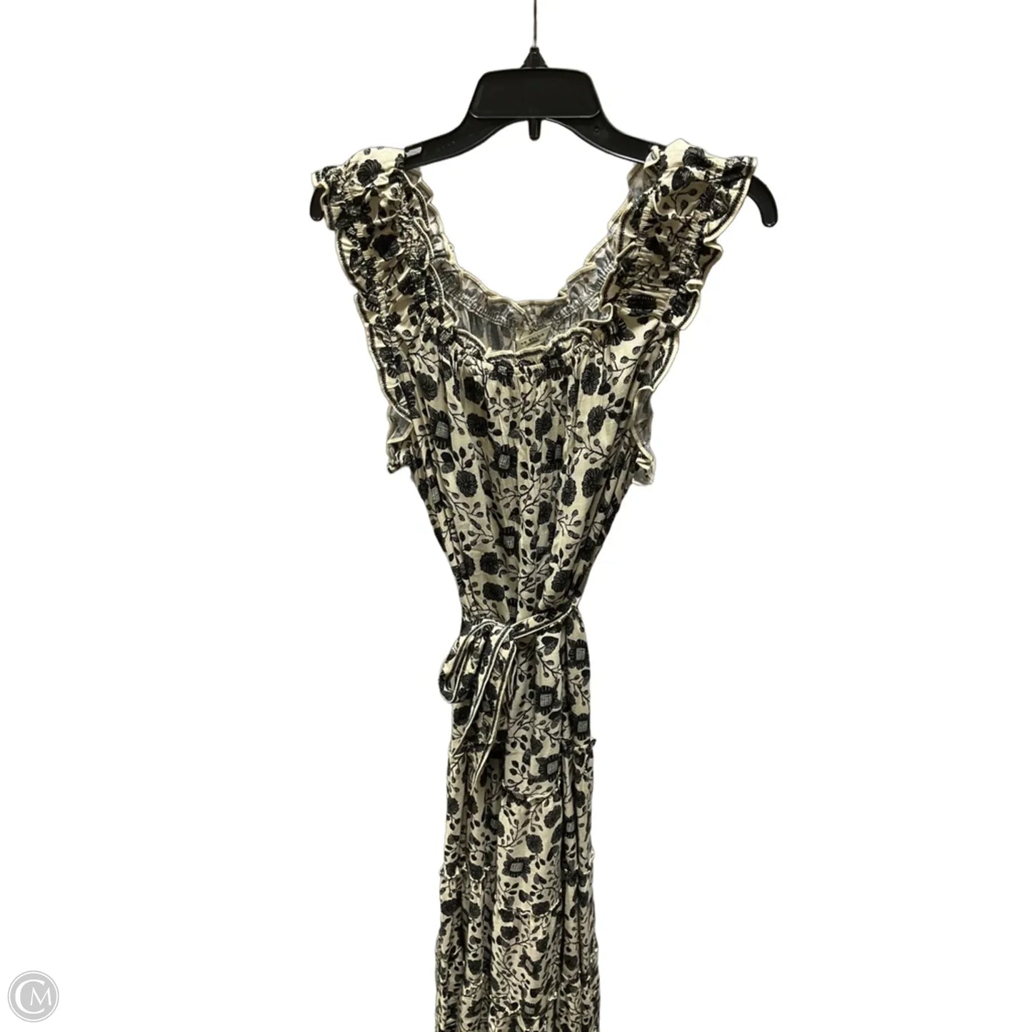 Dress Casual Maxi By Max Studio In Black & Cream, Size: M