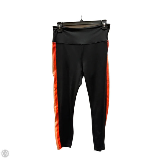 Athletic Leggings By Lou And Grey In Black & Orange, Size: M