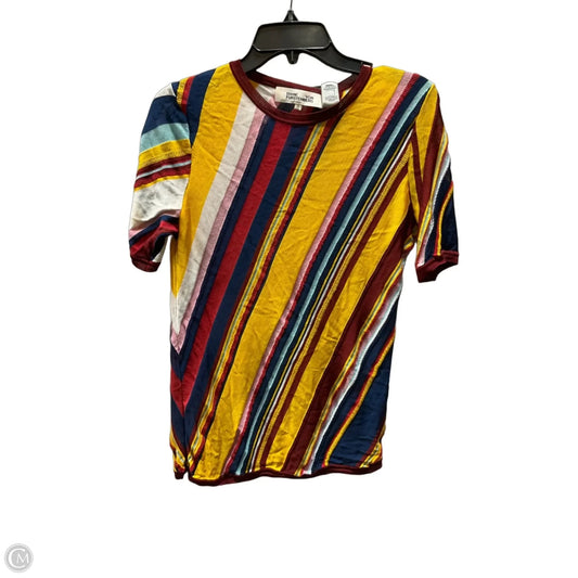 Top Short Sleeve By Diane Von Furstenberg In Multi-colored, Size: M