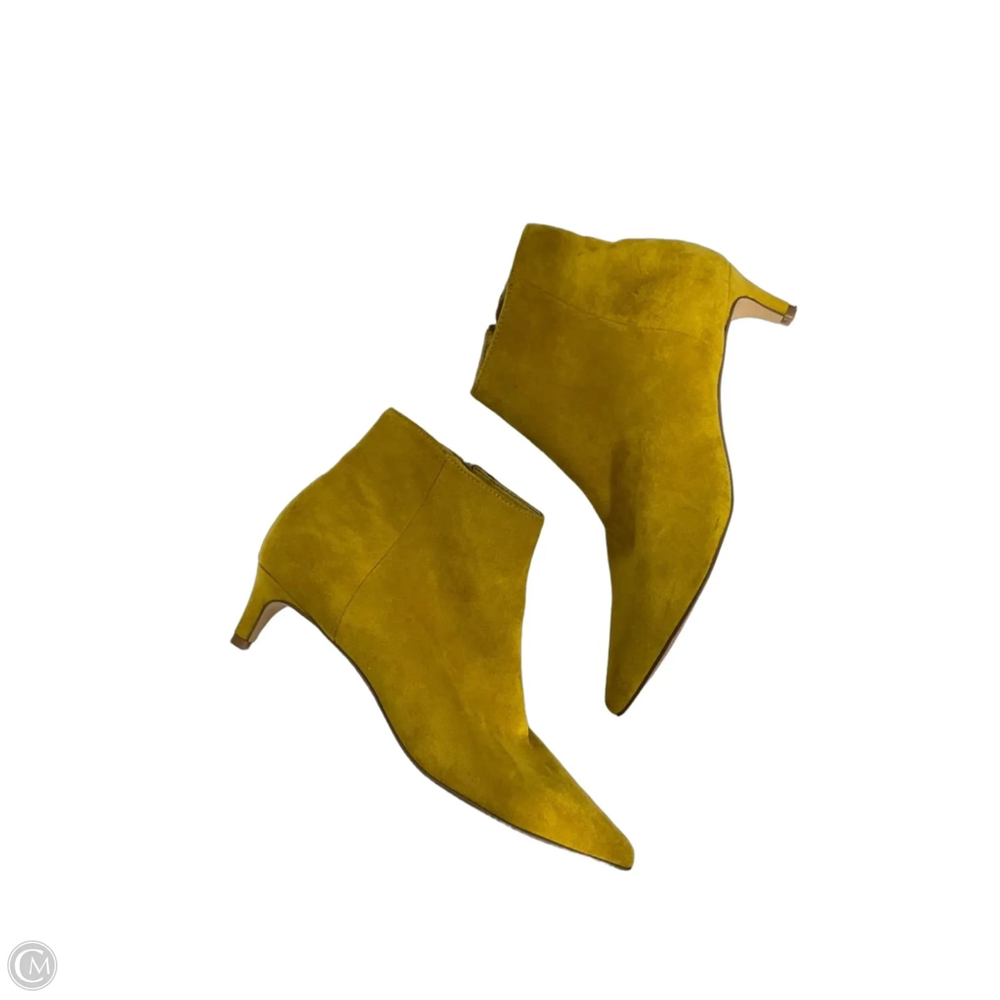 Boots Ankle Heels By Charles David In Yellow, Size: 6