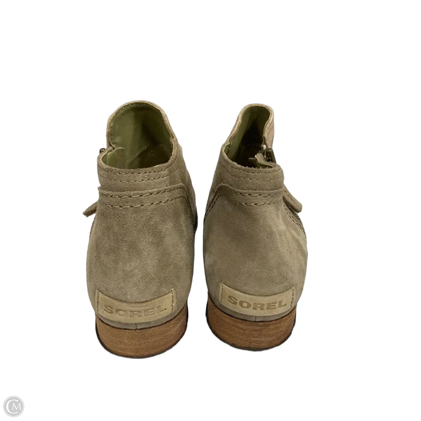 Boots Ankle Flats By Sorel In Beige, Size: 7.5