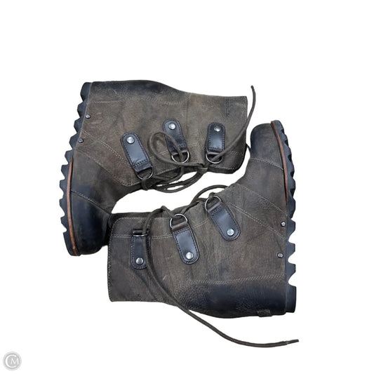 Boots Ankle Heels By Sorel In Brown, Size: 8