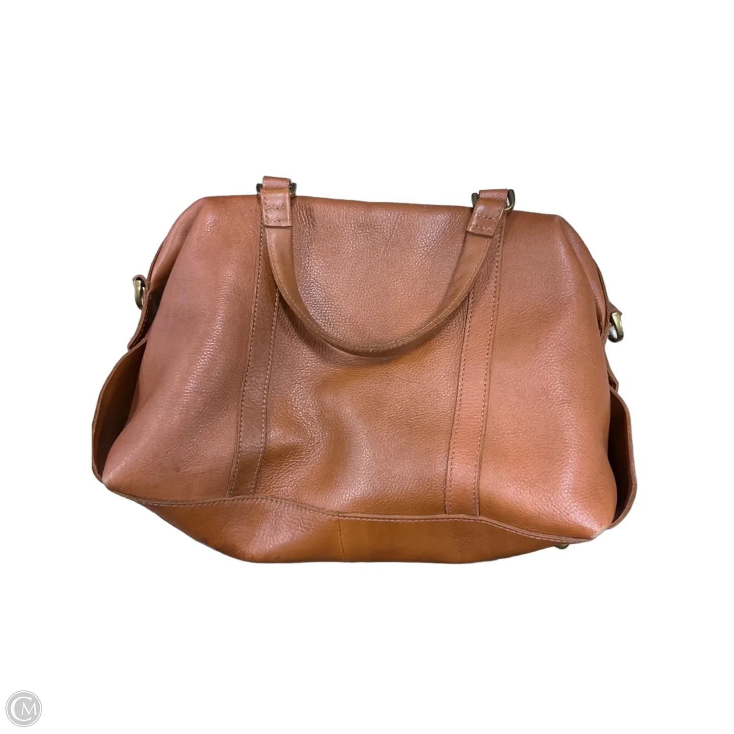 Handbag Leather By Madewell, Size: Medium