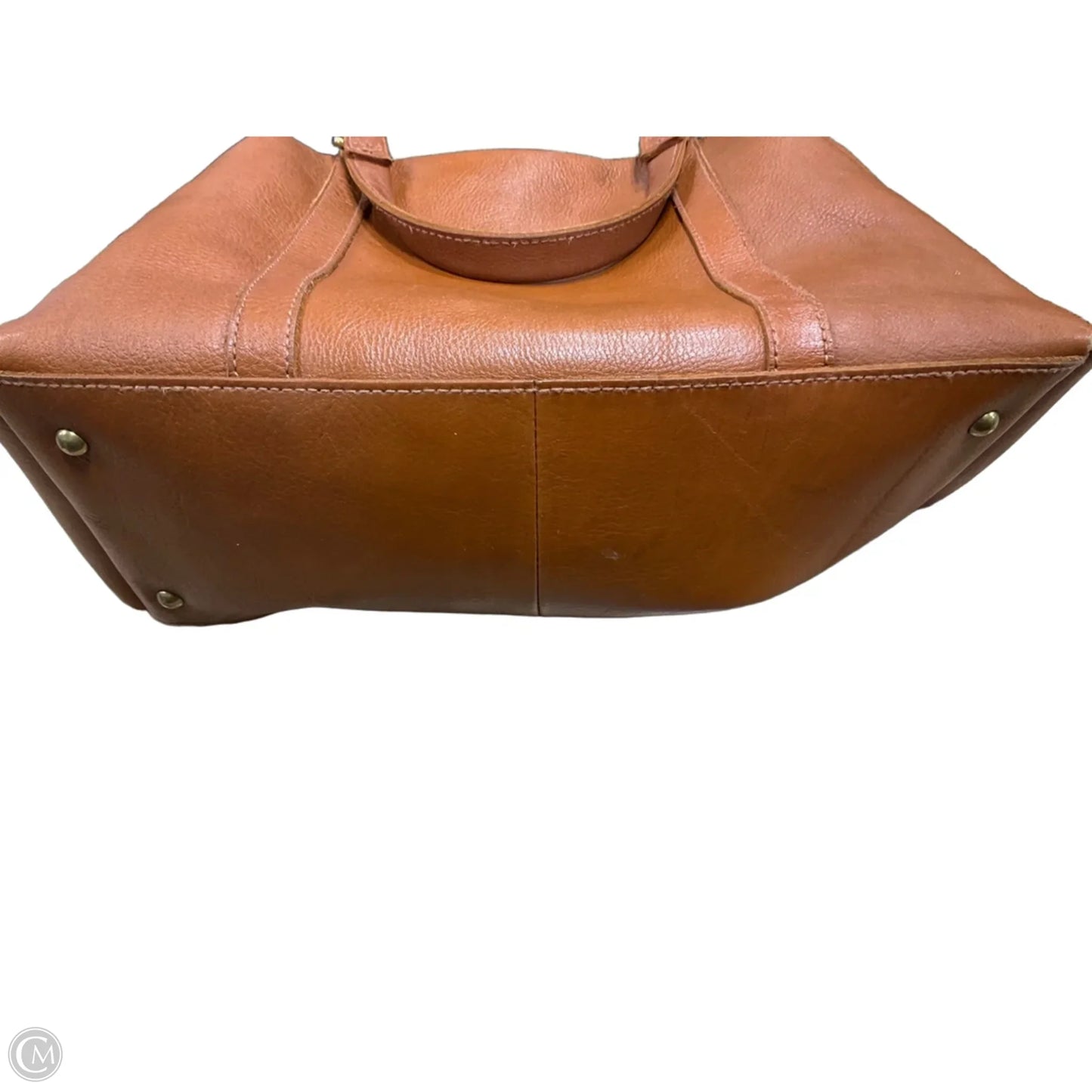 Handbag Leather By Madewell, Size: Medium