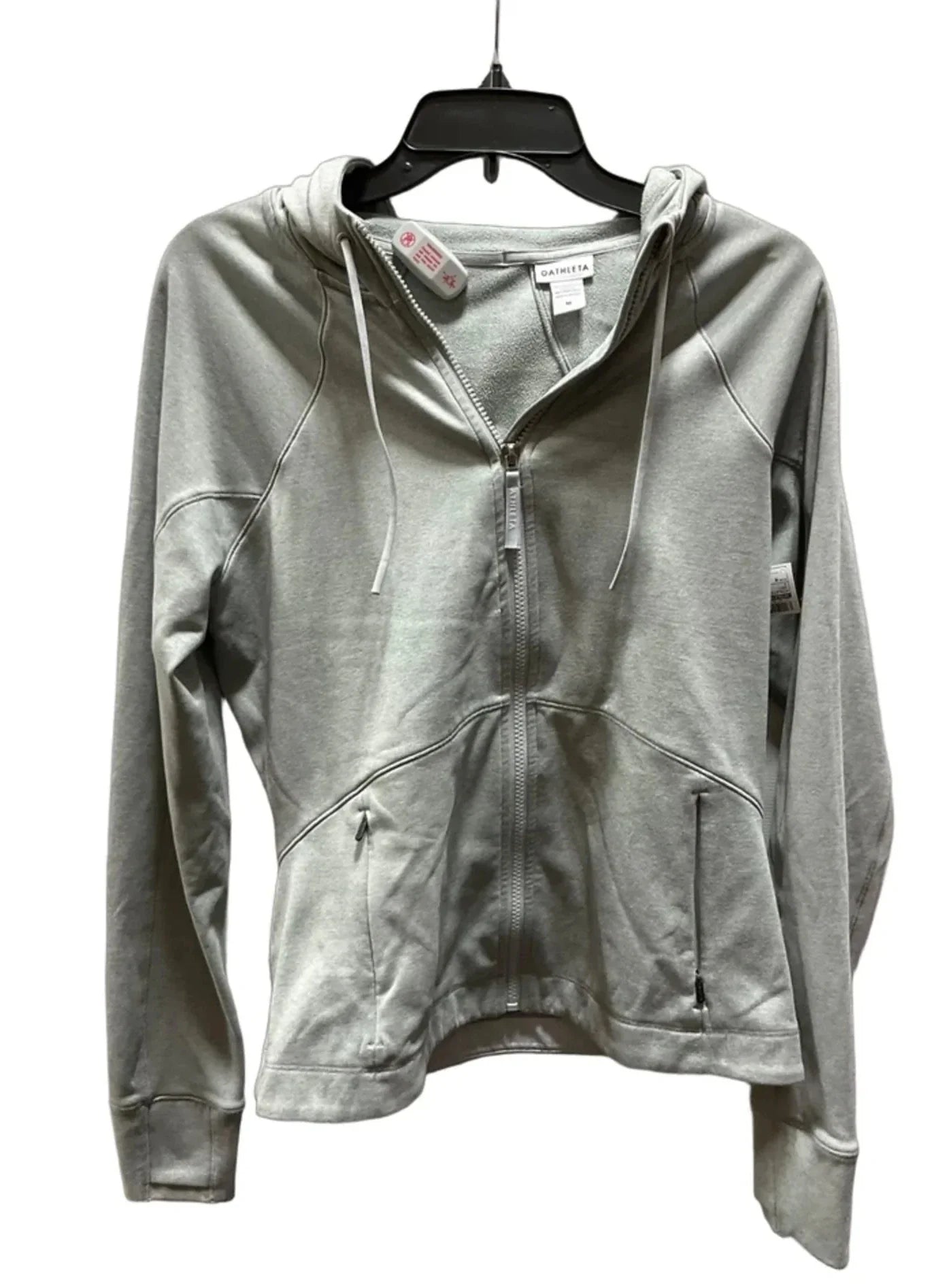 Athletic Jacket By Athleta In Grey, Size: M