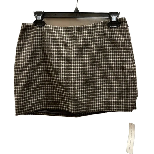 Skirt Mini & Short By Reformation In Brown & Cream, Size: 4