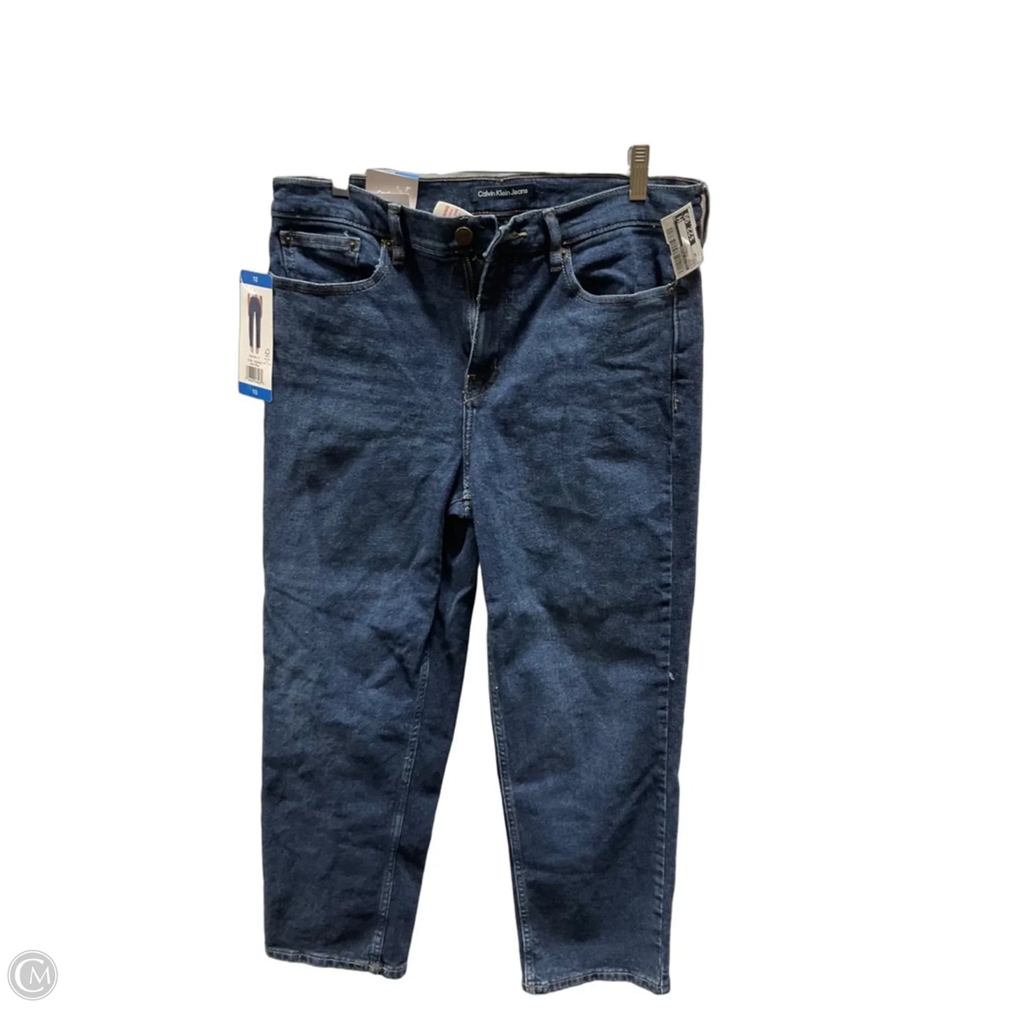 Jeans Straight By Calvin Klein In Blue, Size: 10