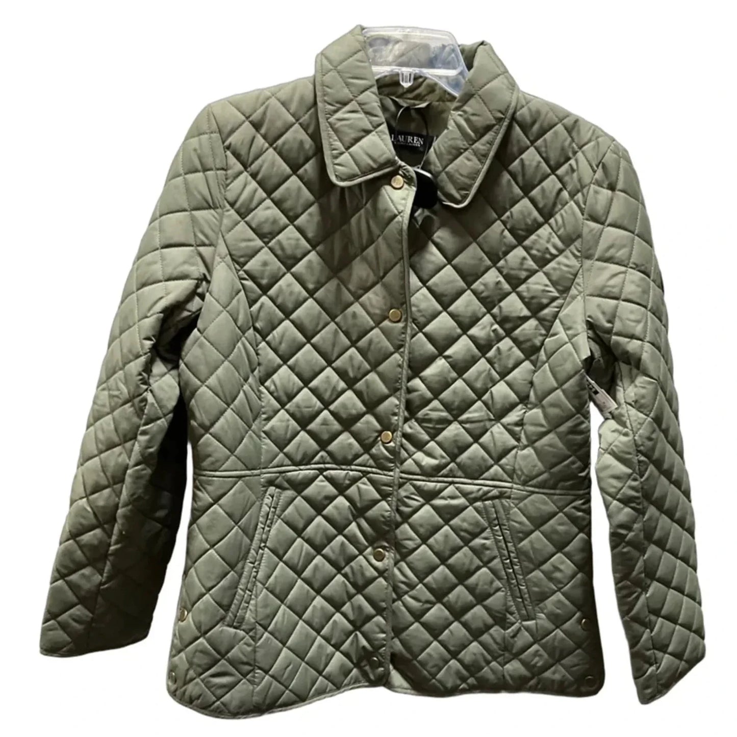 Jacket Puffer & Quilted By Ralph Lauren In Green, Size: M