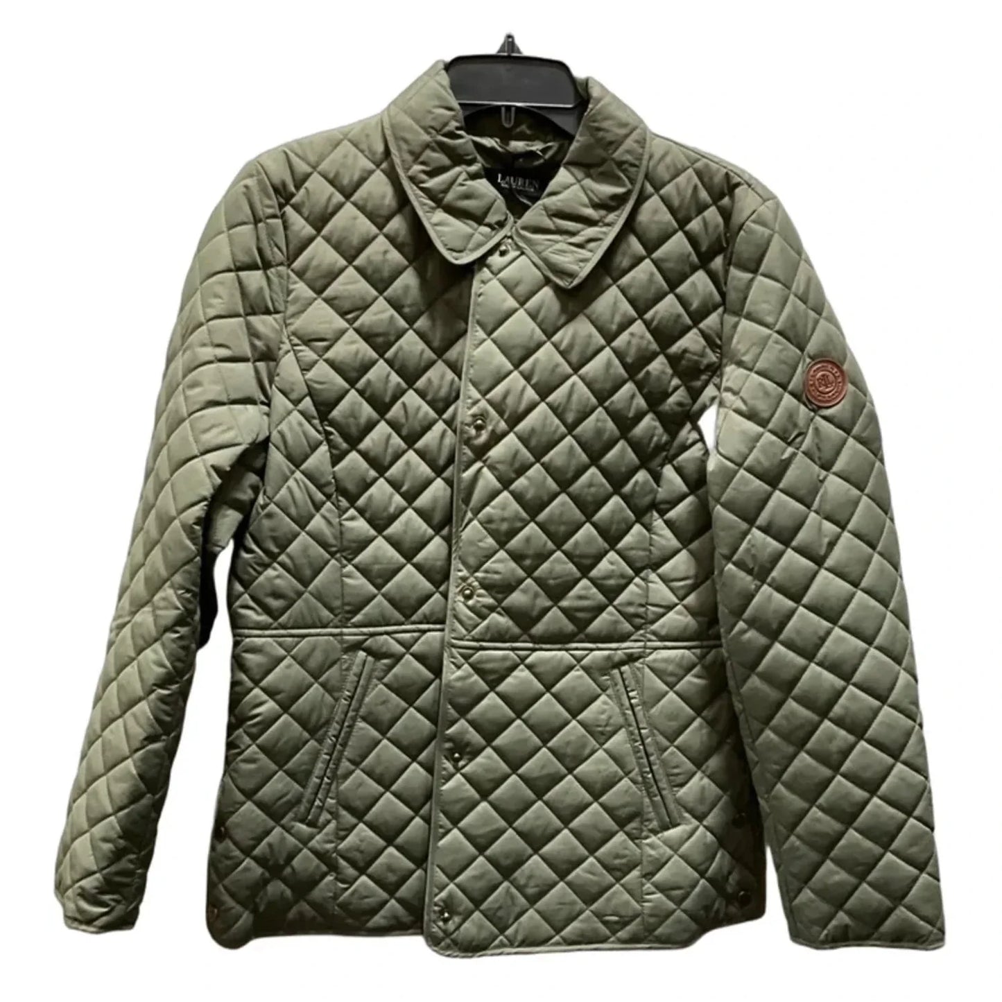 Jacket Puffer & Quilted By Ralph Lauren In Green, Size: L