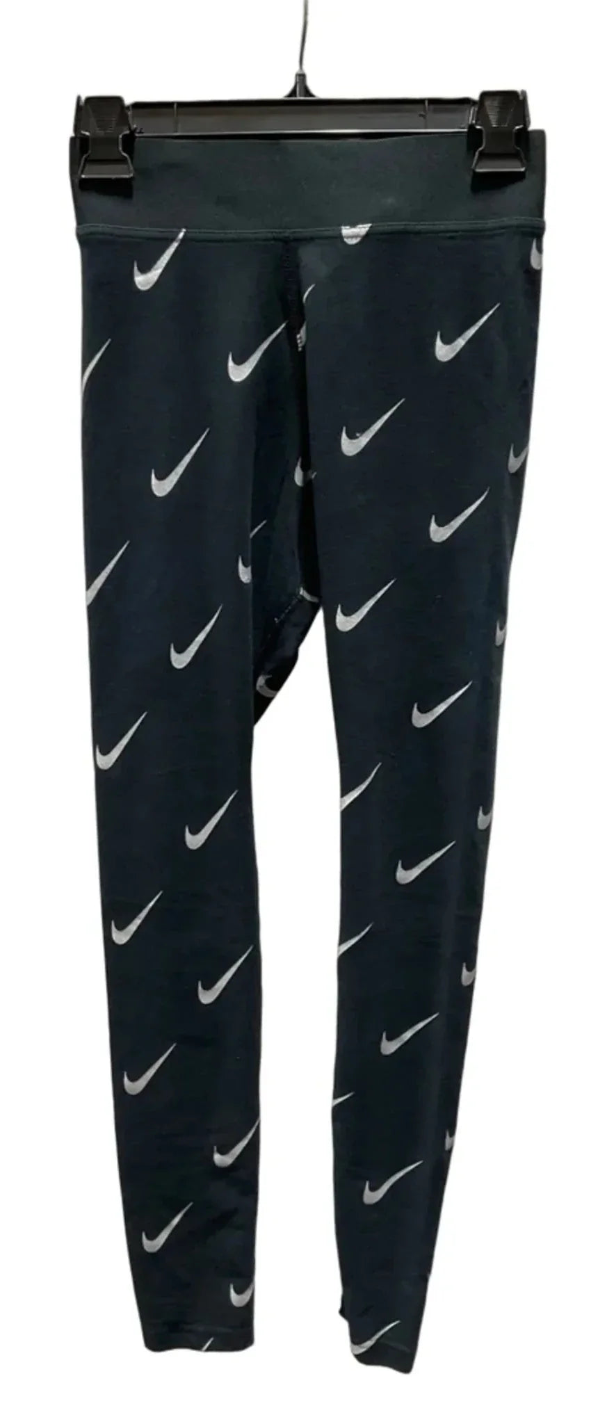 Athletic Leggings By Nike Apparel In Black & Grey, Size: S