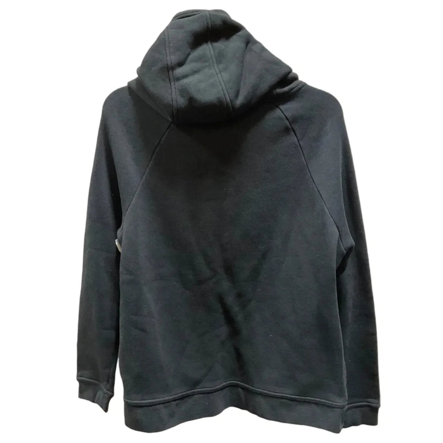 Athletic Sweatshirt Hoodie By Nike Apparel In Black & Silver, Size: M