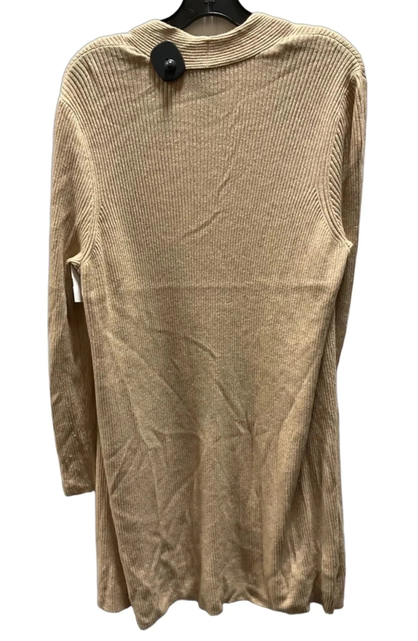 Sweater Cardigan By Loft In Tan, Size: Xl