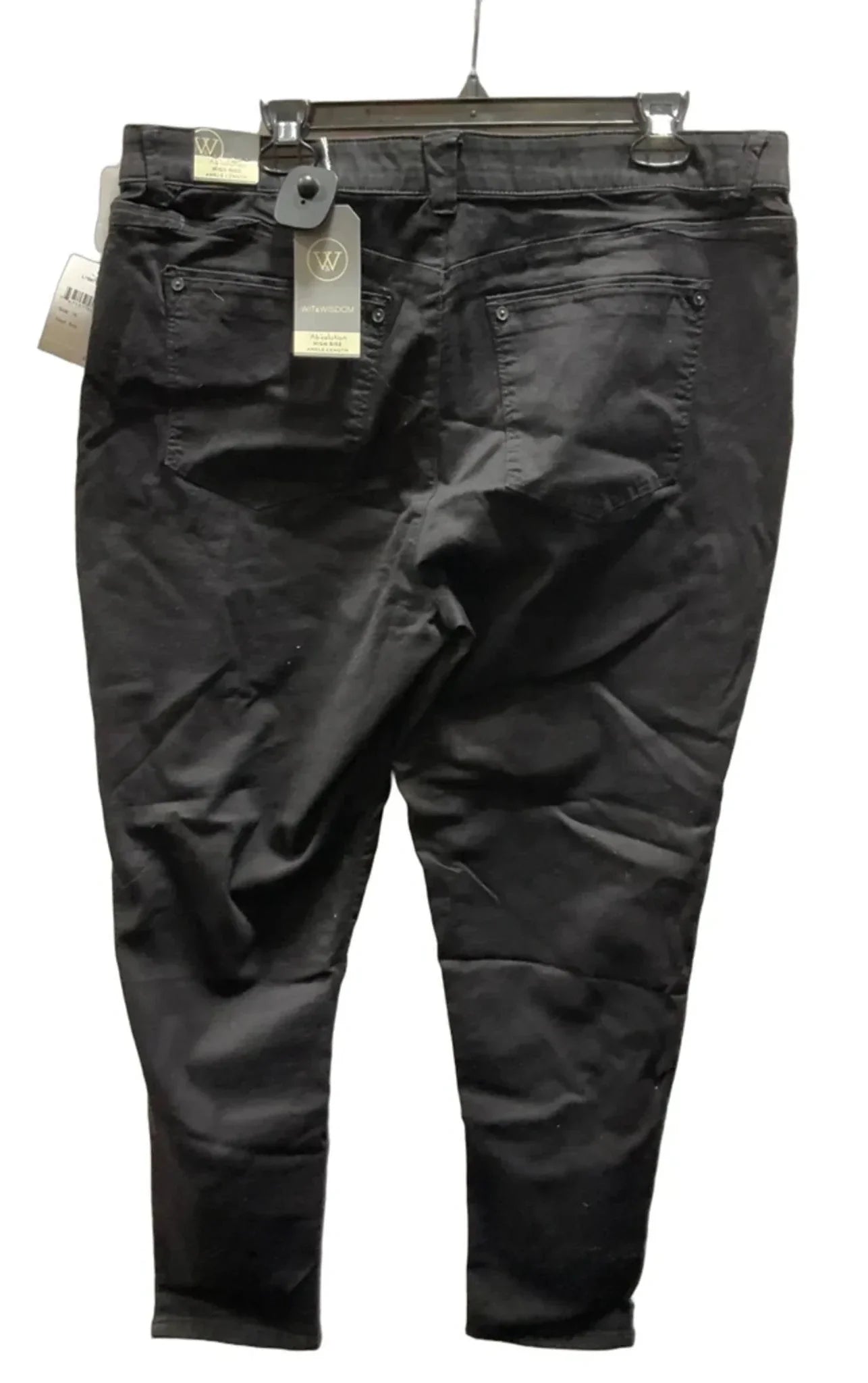 Jeans Straight By Wit & Wisdom In Black, Size: 18