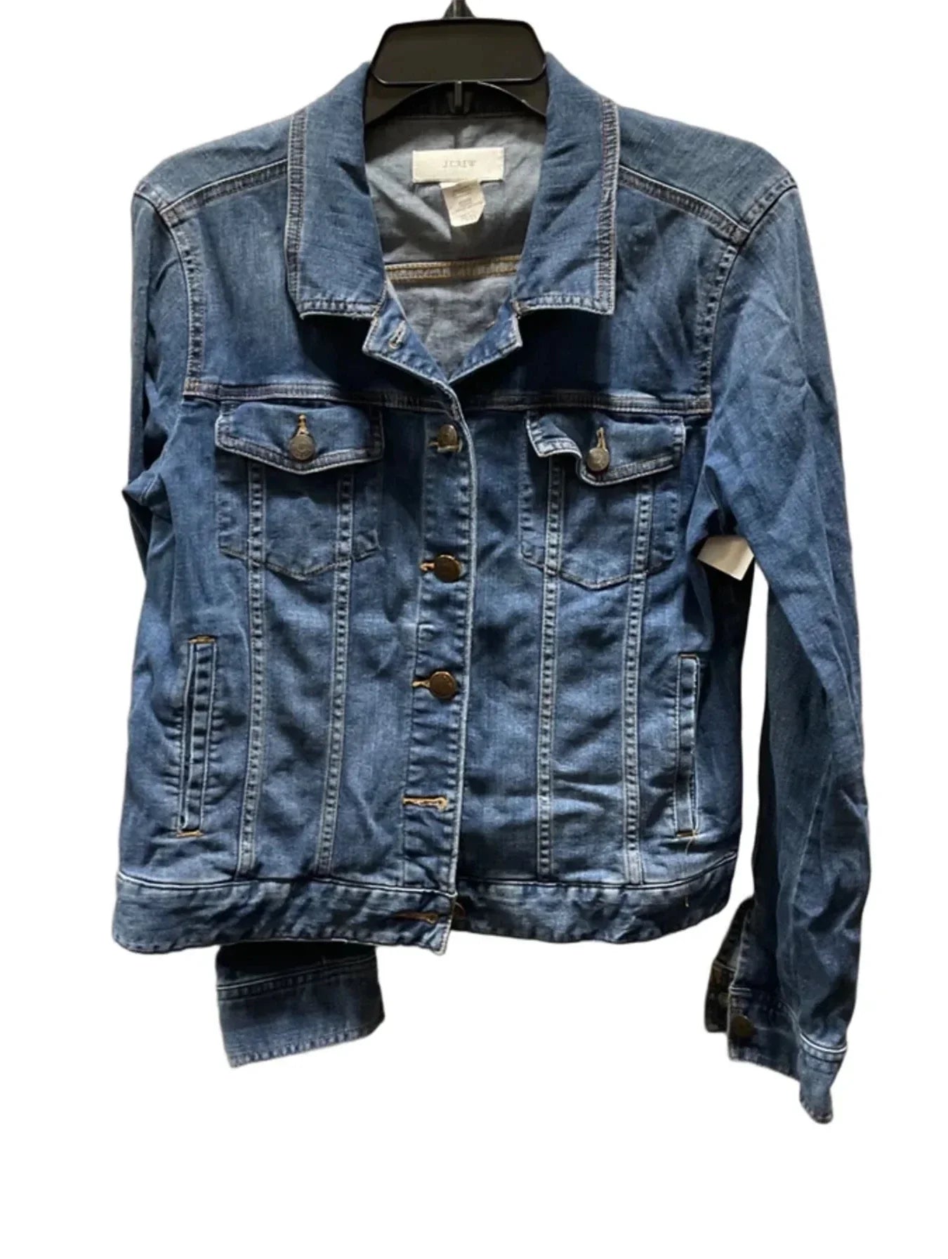 Jacket Denim By J. Crew In Blue, Size: L