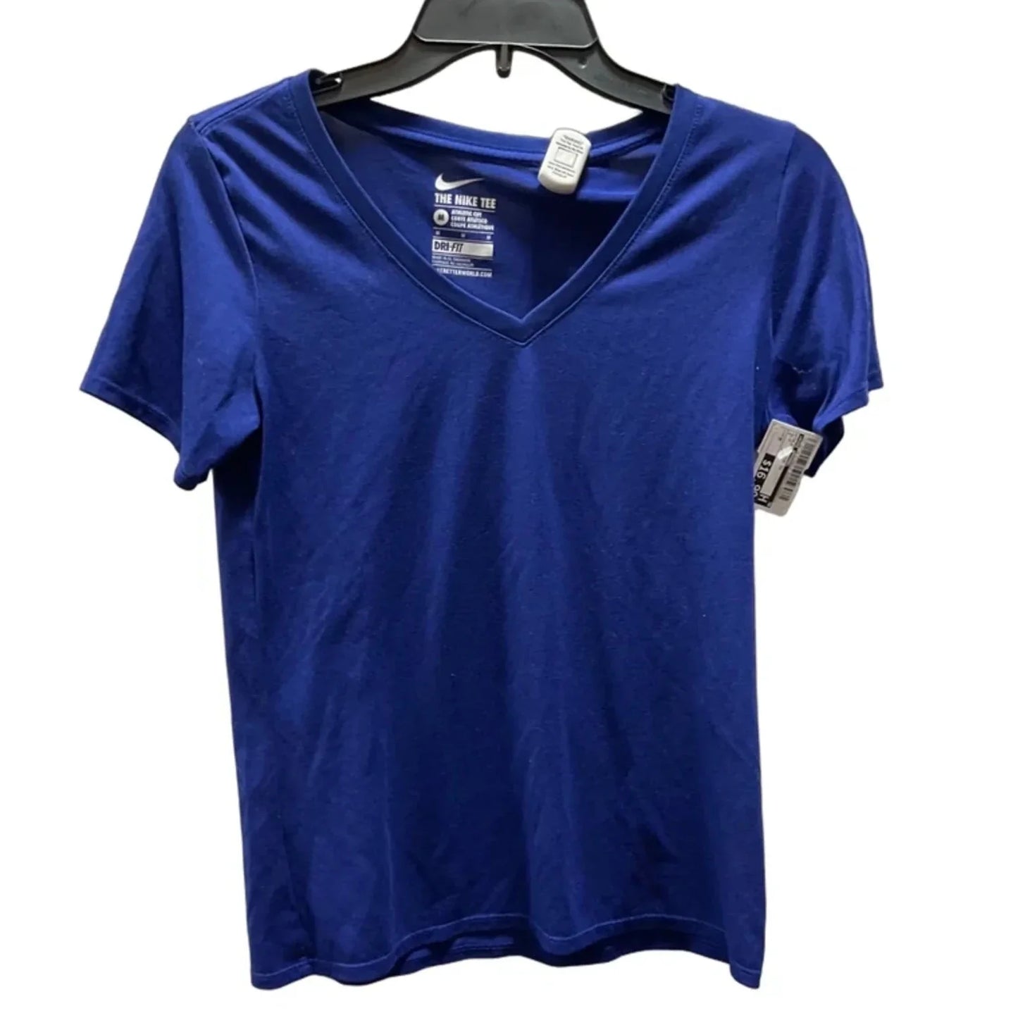 Athletic Top Short Sleeve By Nike Apparel In Blue, Size: M