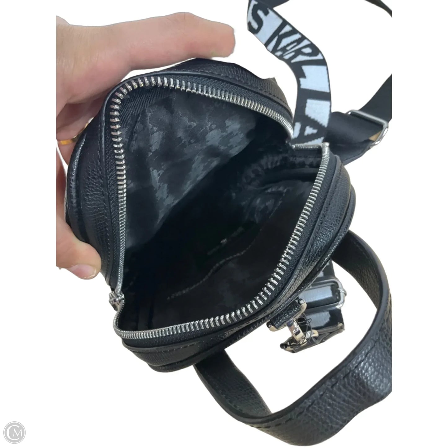 Belt Bag Designer By Karl Lagerfeld, Size: Medium