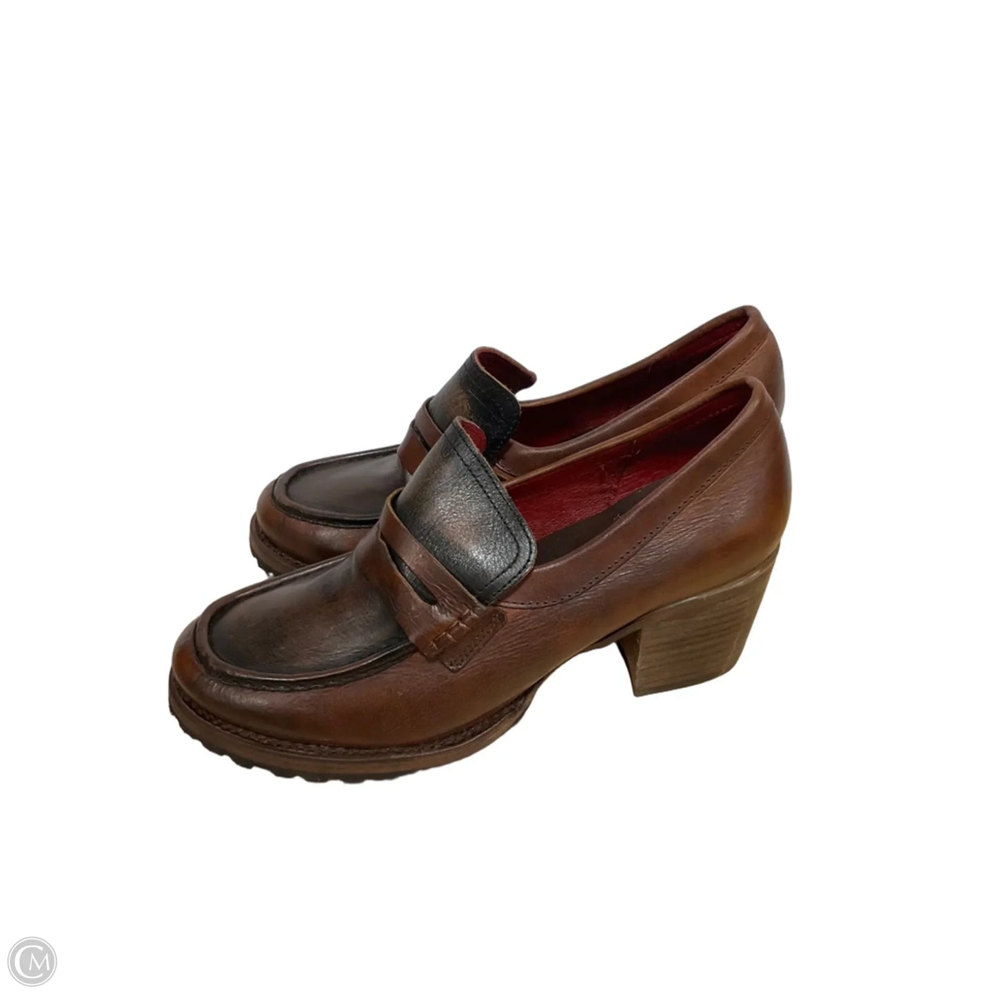 Shoes Heels Block By Freebird In Brown, Size: 10
