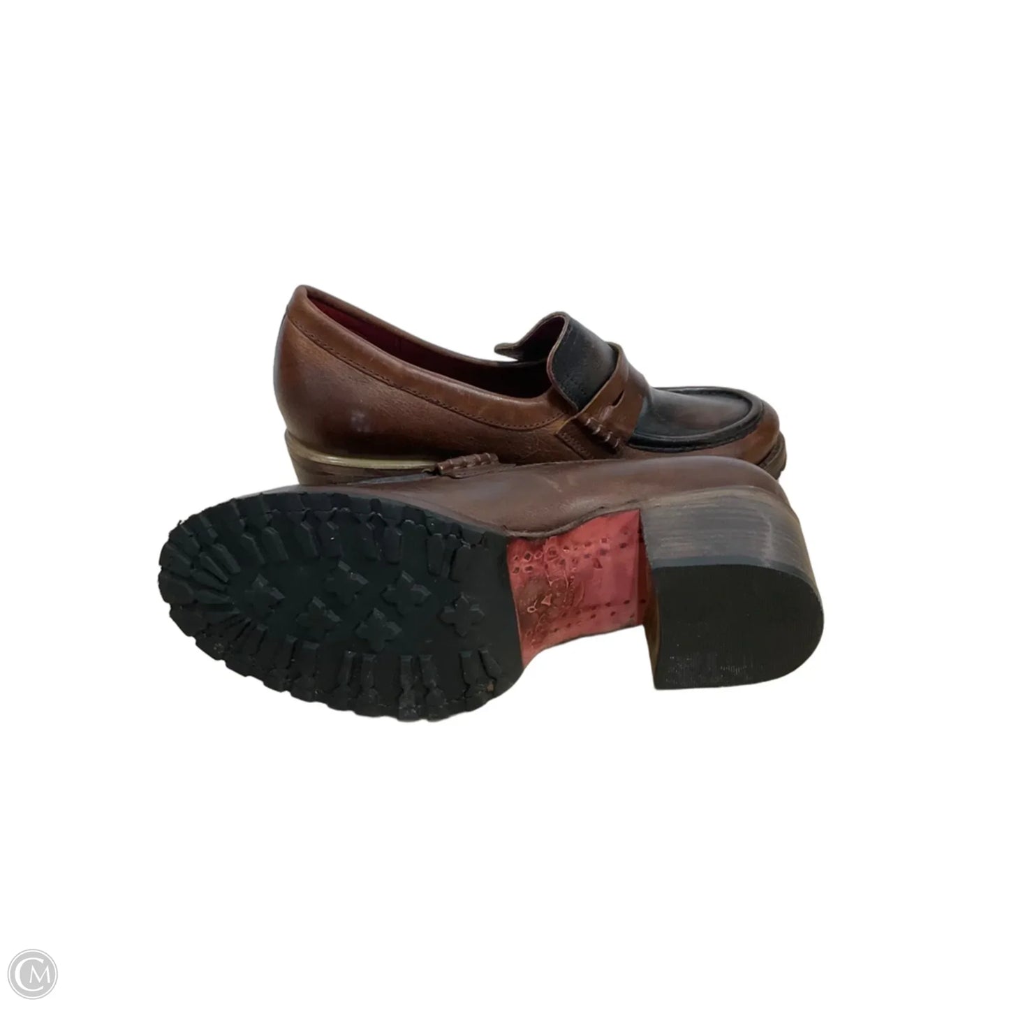 Shoes Heels Block By Freebird In Brown, Size: 10