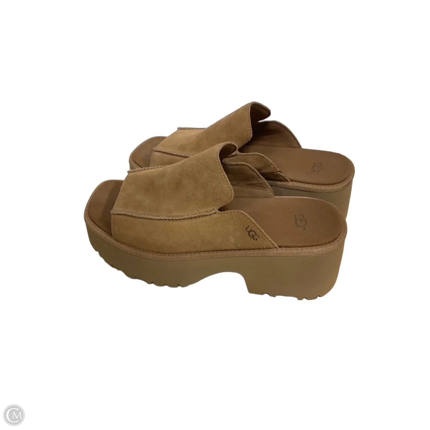 Sandals Designer By Ugg In Tan, Size: 9.5