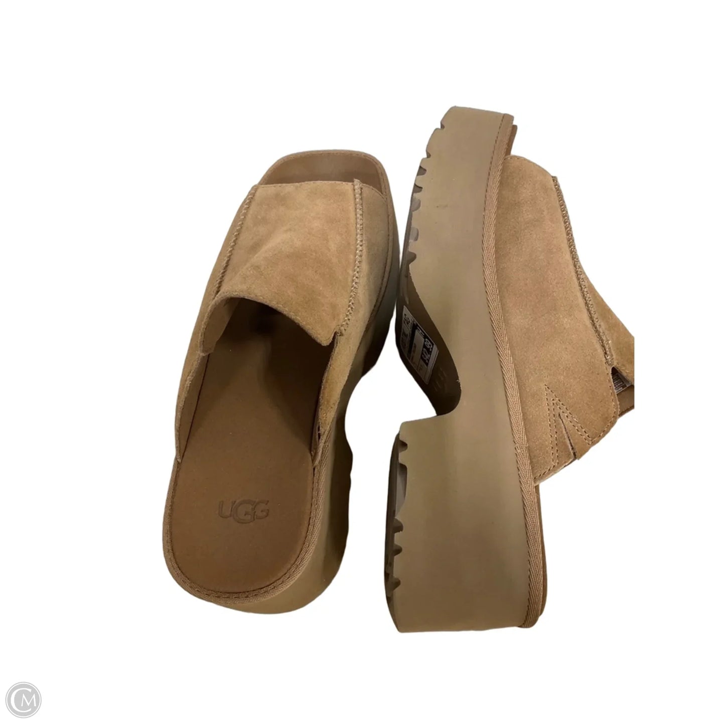 Sandals Designer By Ugg In Tan, Size: 9.5