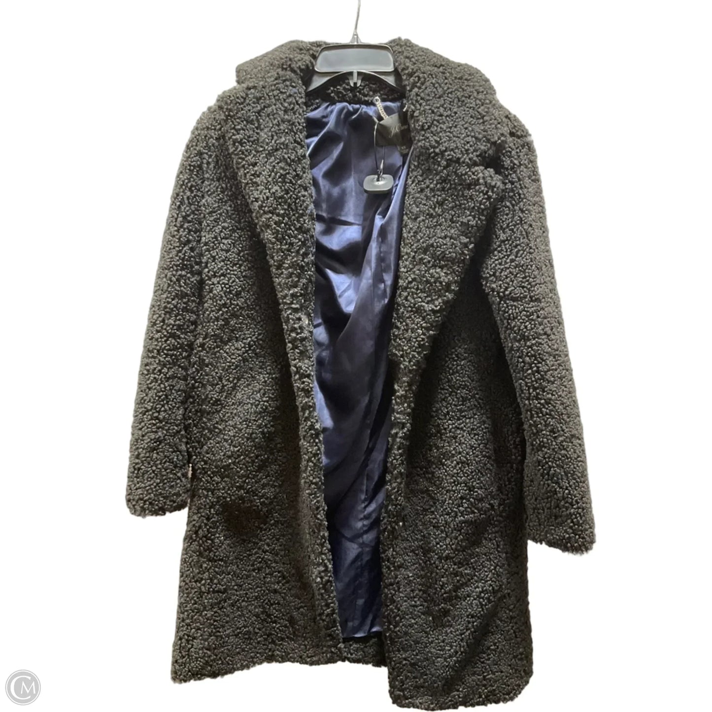 Coat Faux Fur & Sherpa By J. Crew In Black, Size: Xs