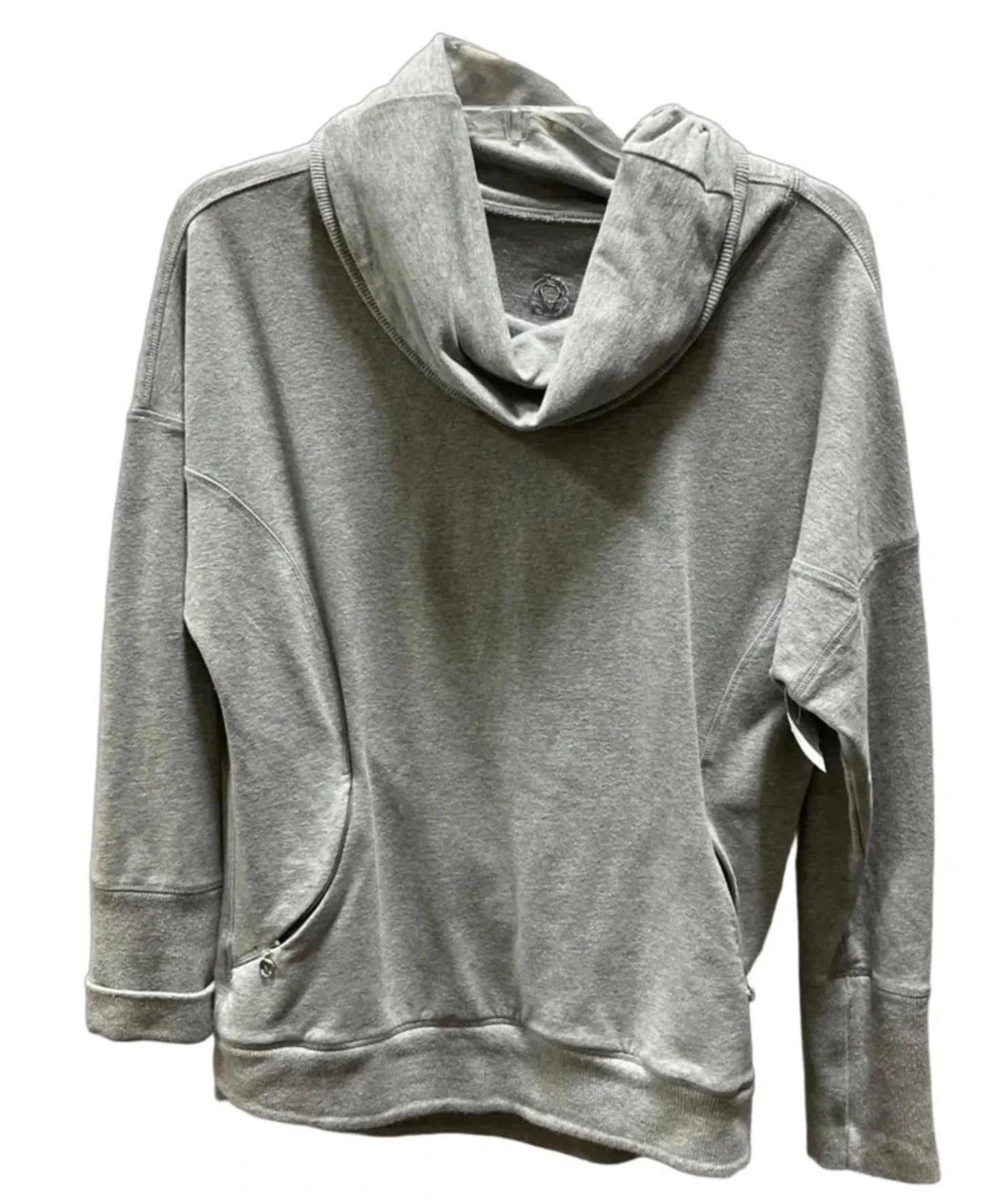 Athletic Sweatshirt Hoodie By Lululemon In Grey, Size: S